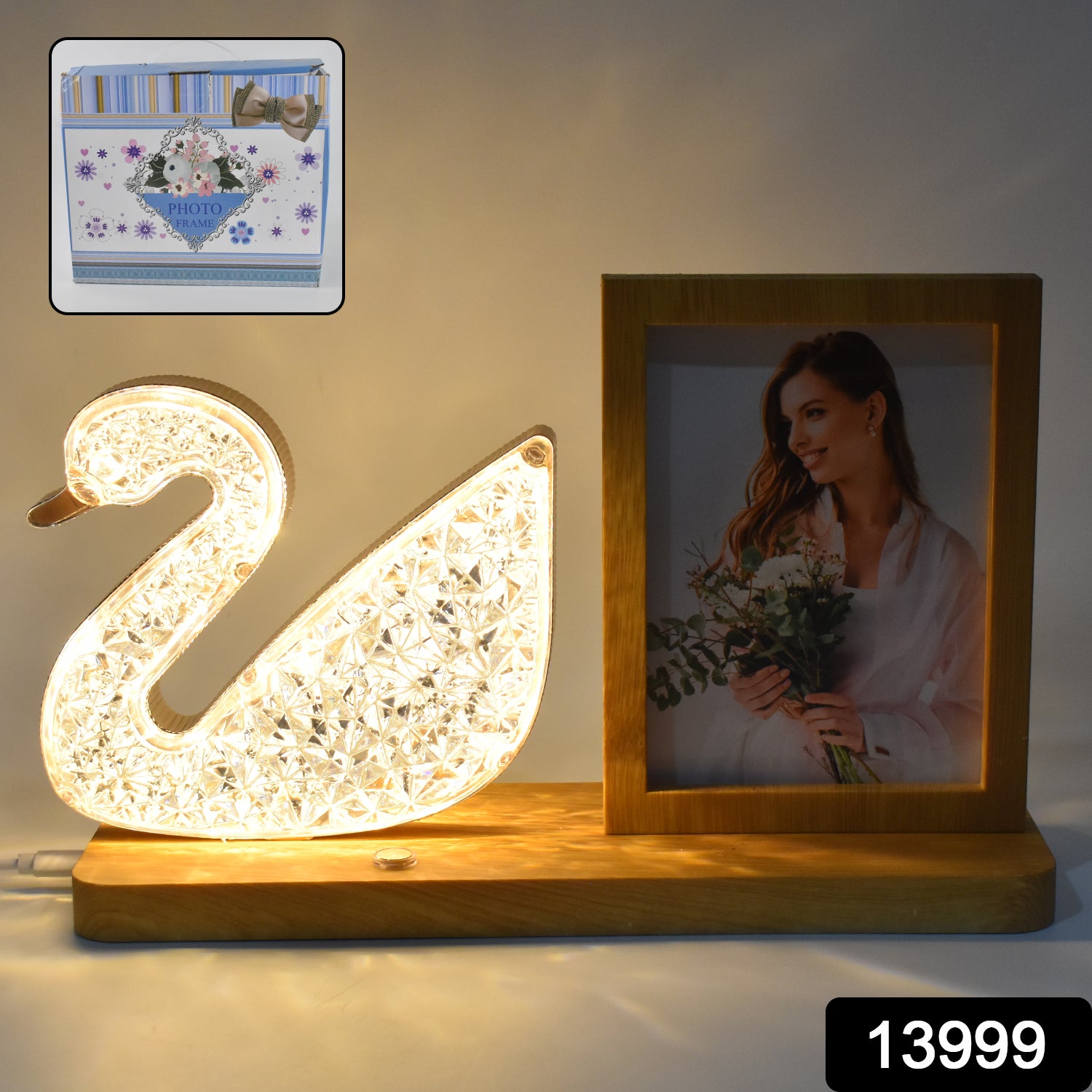 Duck Shape Cystal Led Lamp  Photo Frame Night Lamp  Wedding Gift  Love Couple Duck Shape Cystal Led Lamp  Photo Frame Night Lamp  Wedding Gift  Love Couple